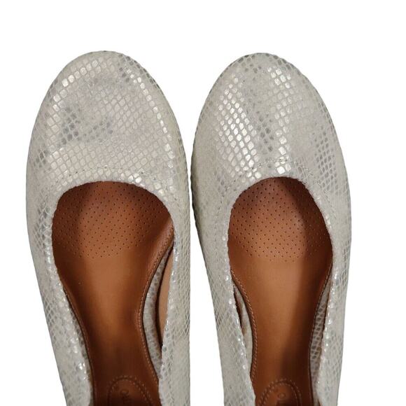 Corso Como Shoes Womens 7 Ballet Flats Fashion Leather Classic Callie Metallic - Picture 7 of 14